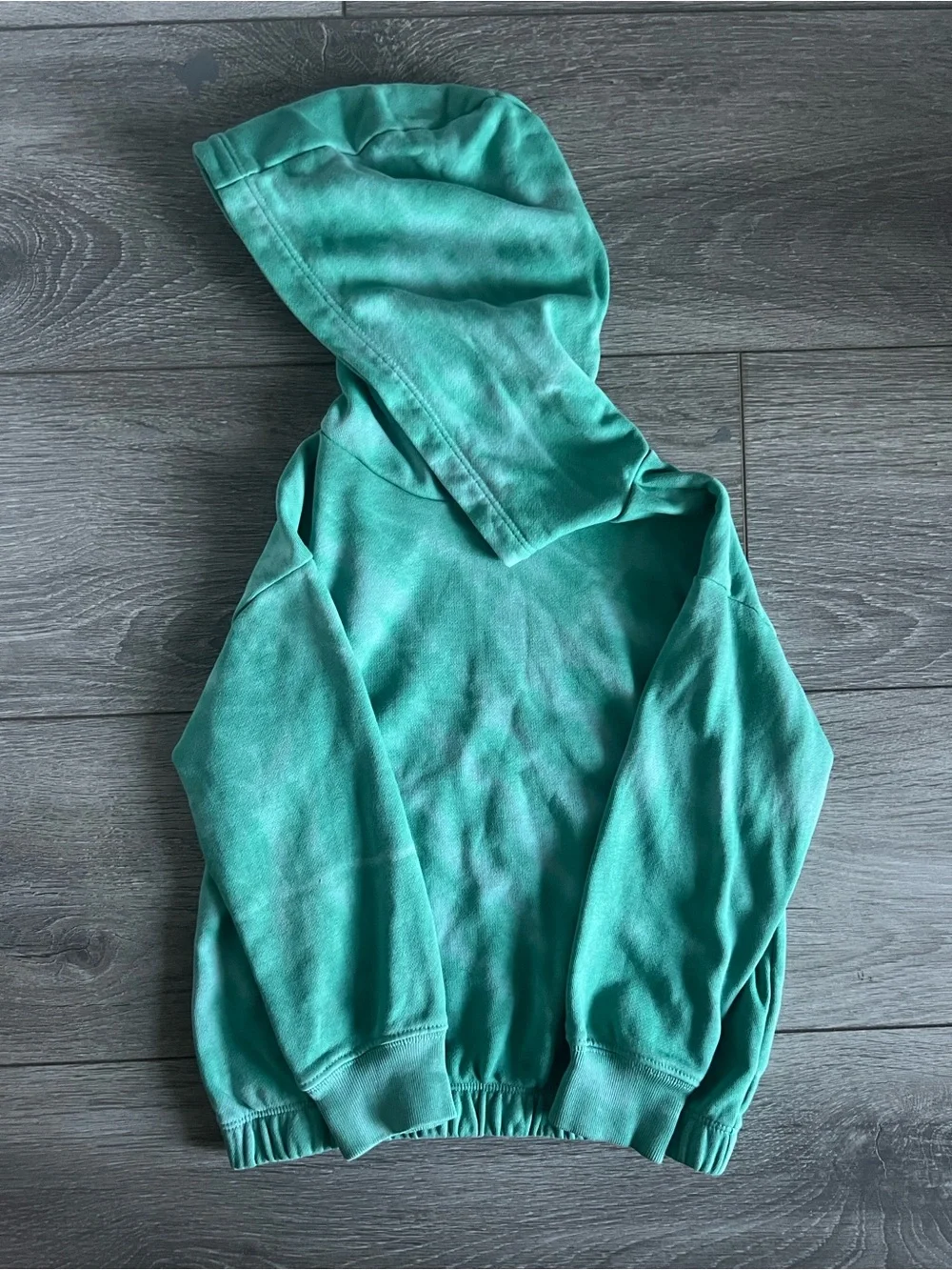 GAP Kids Teal Tie Dye Hooded Pullover Sweatshirt